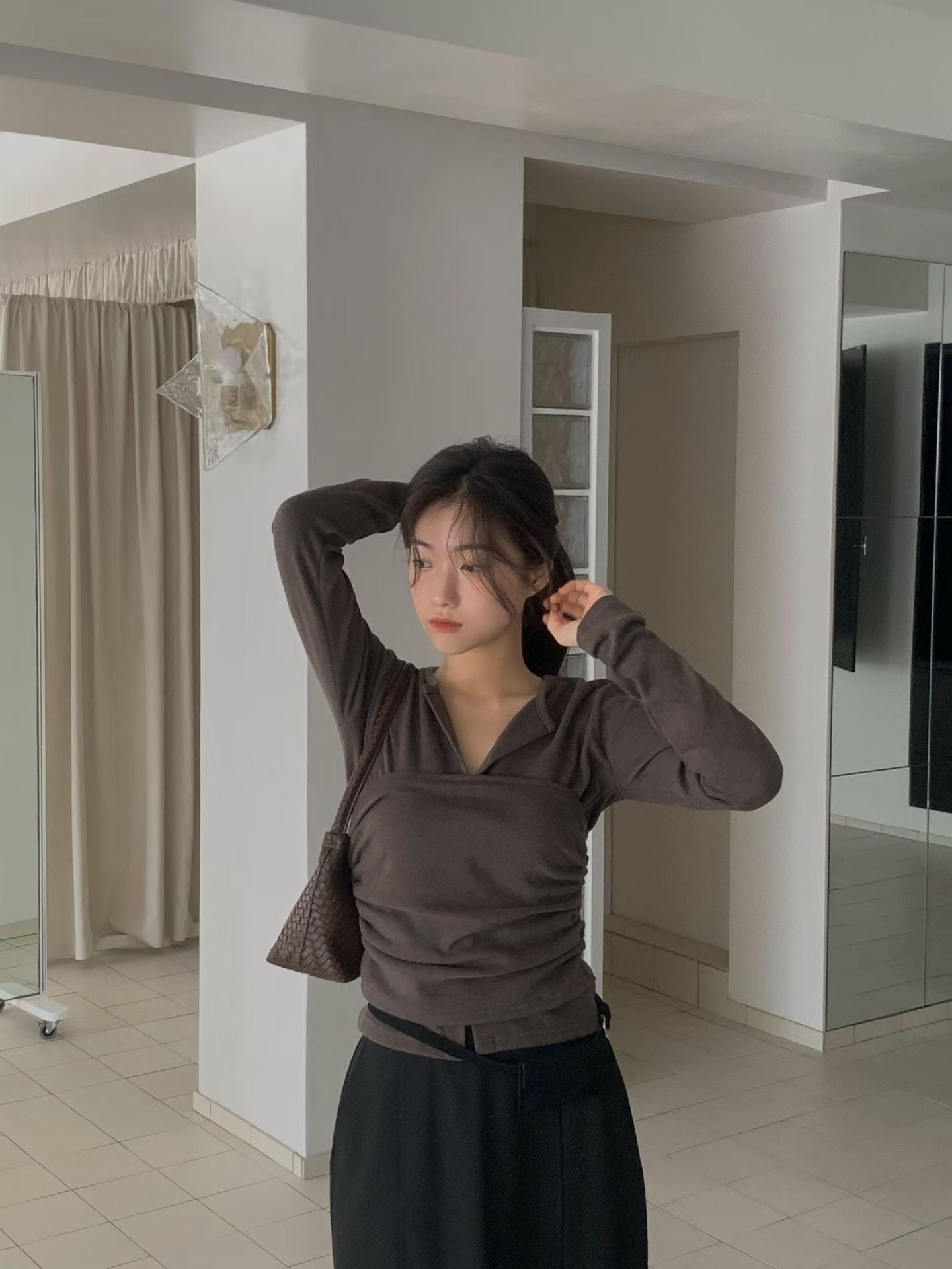 (Preorder) Winter Pretop Layering Cardigan Set