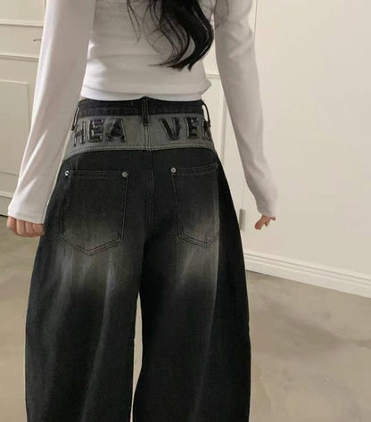 (BF NEW IN) Heaven Wash Out Black Pants