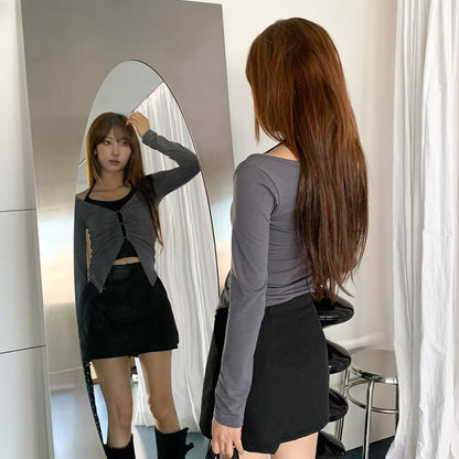 (Preorder) Halter Long Sleeve T-shirt