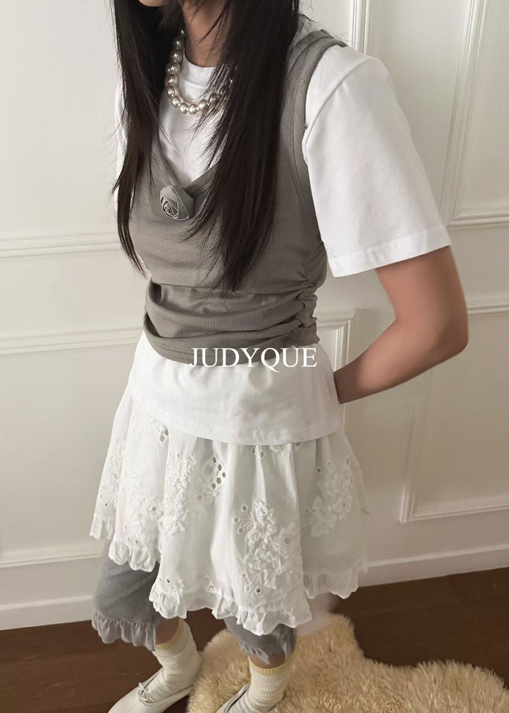 High End Vintage Rose Double Layer Top (3Colours)