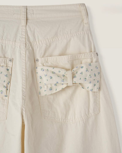 Floral Pants Pick! Soft Floral Bow Pocket Balloon Pants (3 Colours)