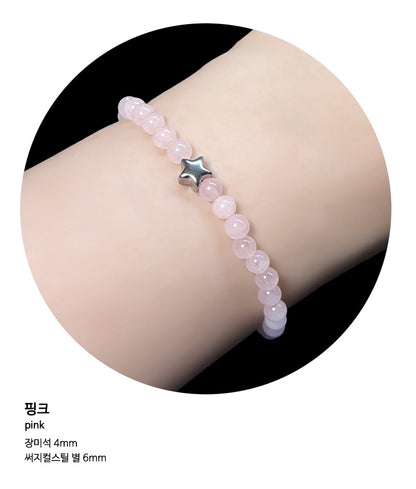 [Melting Heart Club]Melting Stone Star Bracelet (7 Colors)