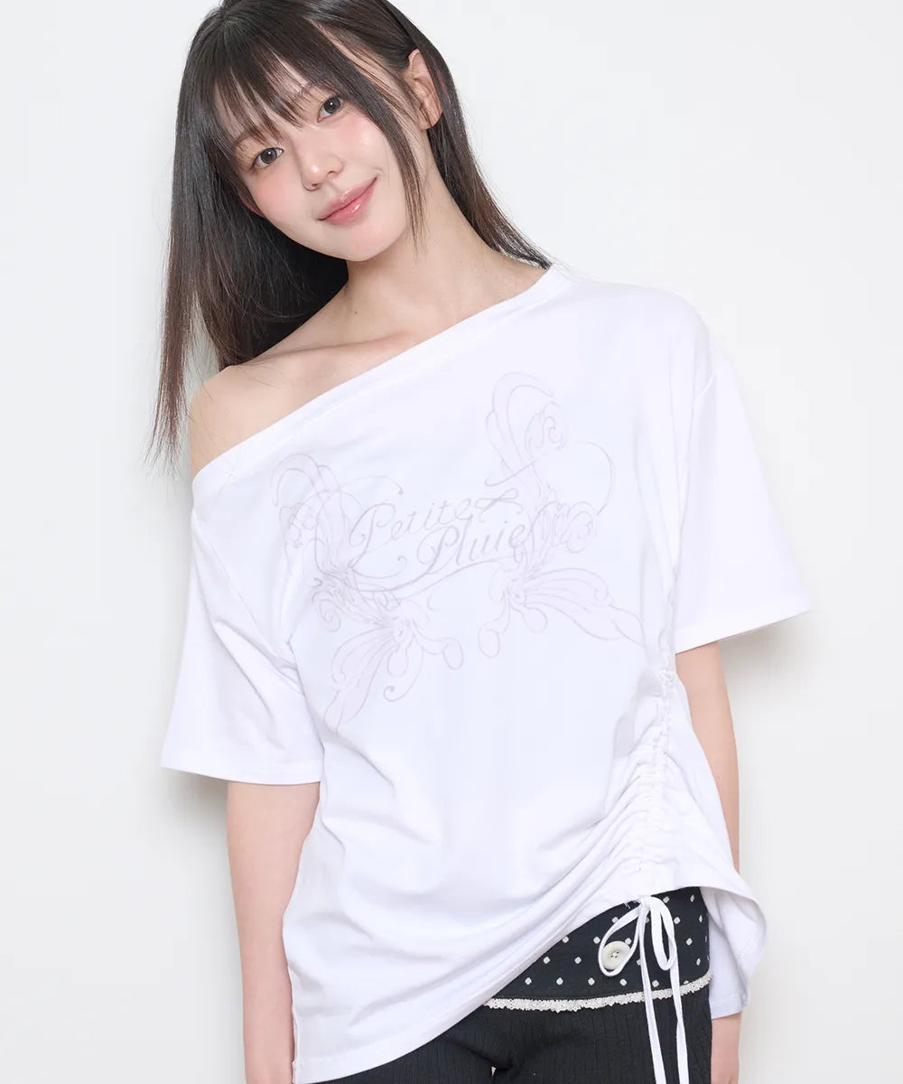 Musinsa Sale till 23/6! [ILLIGO] Seoljin's Pick Saeso Fairy One-Shoulder T-Shirt (3Colours)