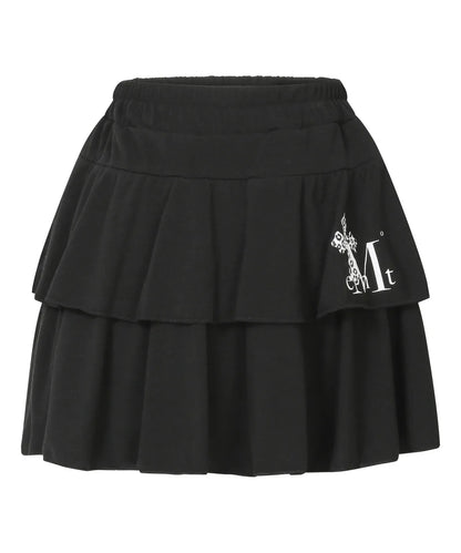 Brand Week Sale -07.13 [Mucent] Sahara Leopard Print Cross Tiered Skirt (2 Colors)