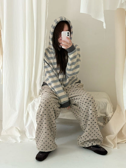 (DEC NEW) Heart Dumble Fur Pants