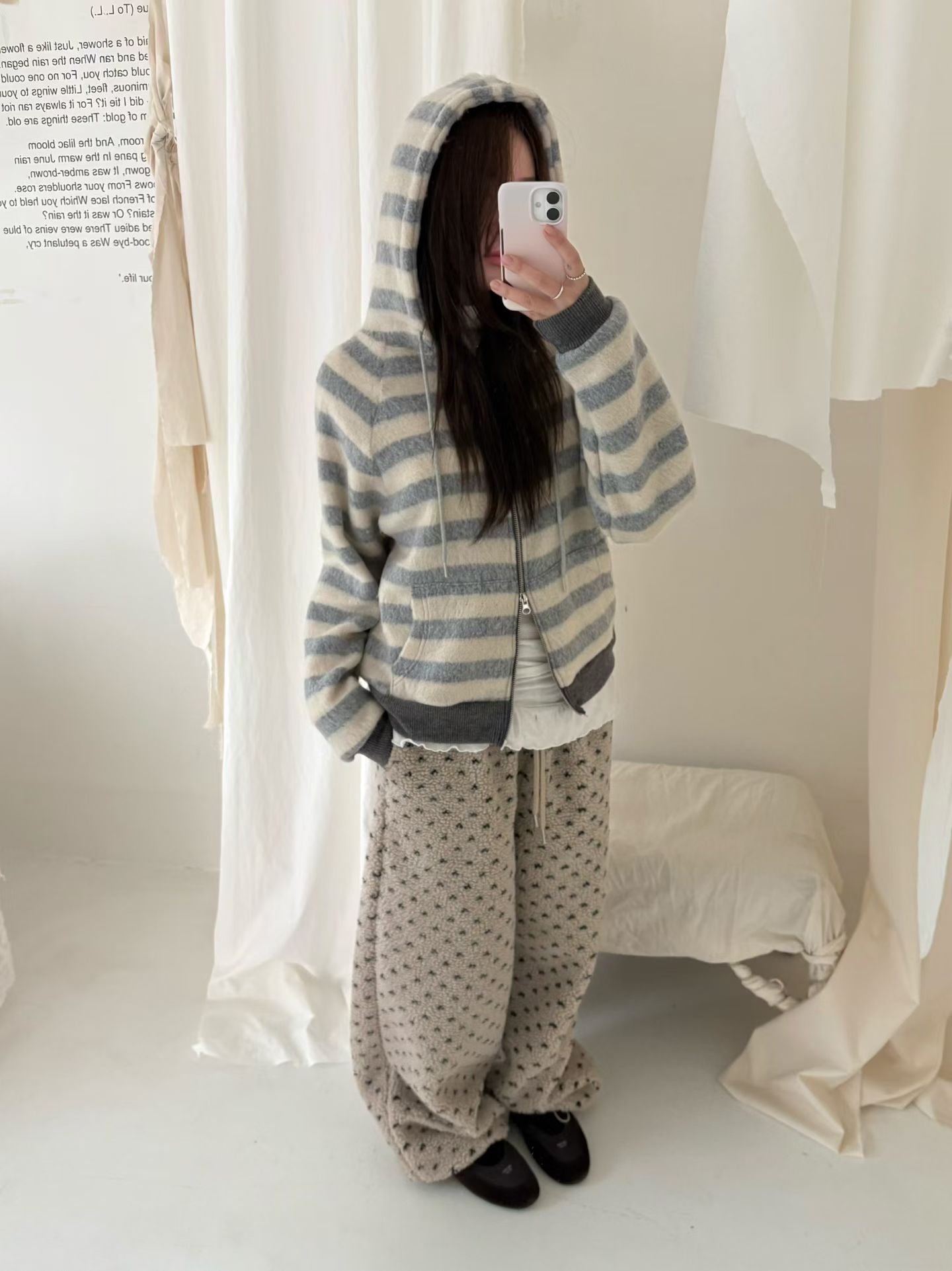 (DEC NEW) Heart Dumble Fur Pants