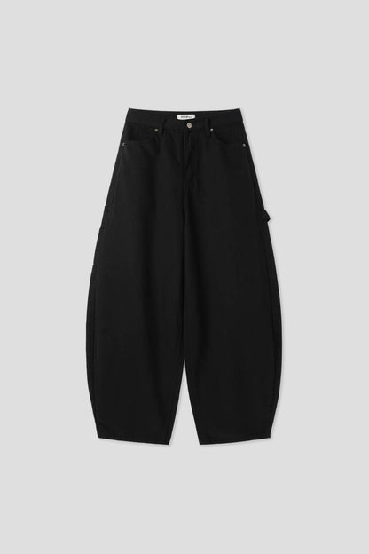 (Preorder) Love Ring Pocket Balloon Wide Cotton Pants