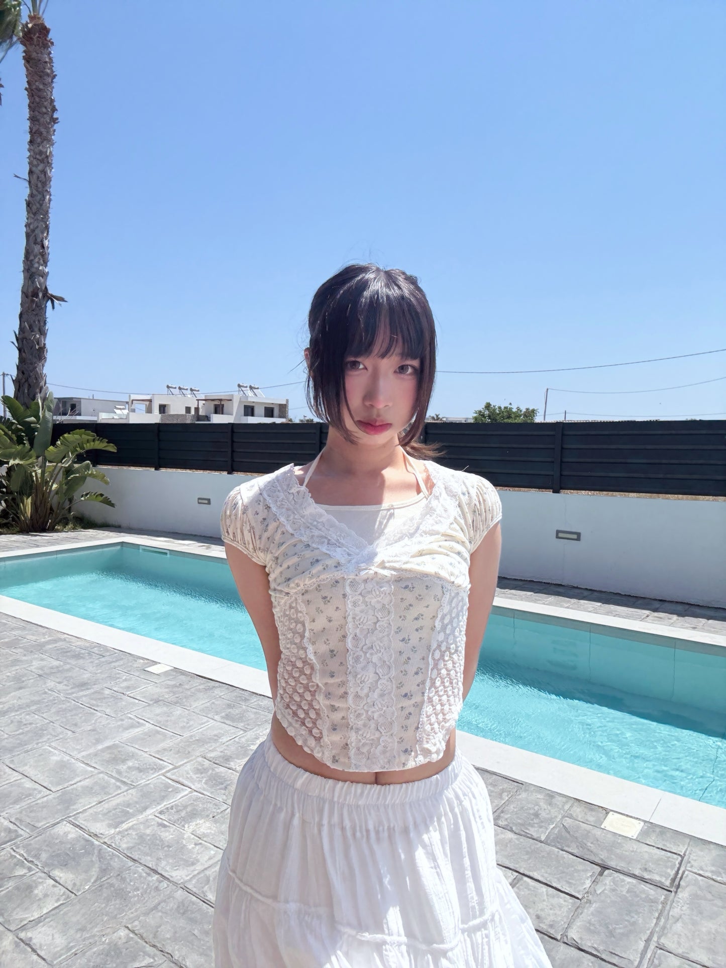 Fairycore Floral Lace Detail Panel Tee (Ivory)