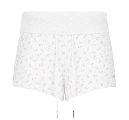 [Zanne] Brand Made Coguette Lace Sagging Folding Shorts (3 Colours)