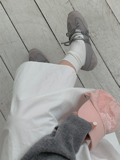 Ribbon Mood Sneakers (Grey)