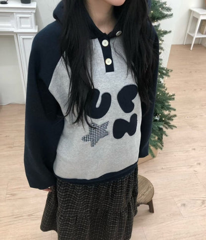 Up and On Letter Pad Hoodie