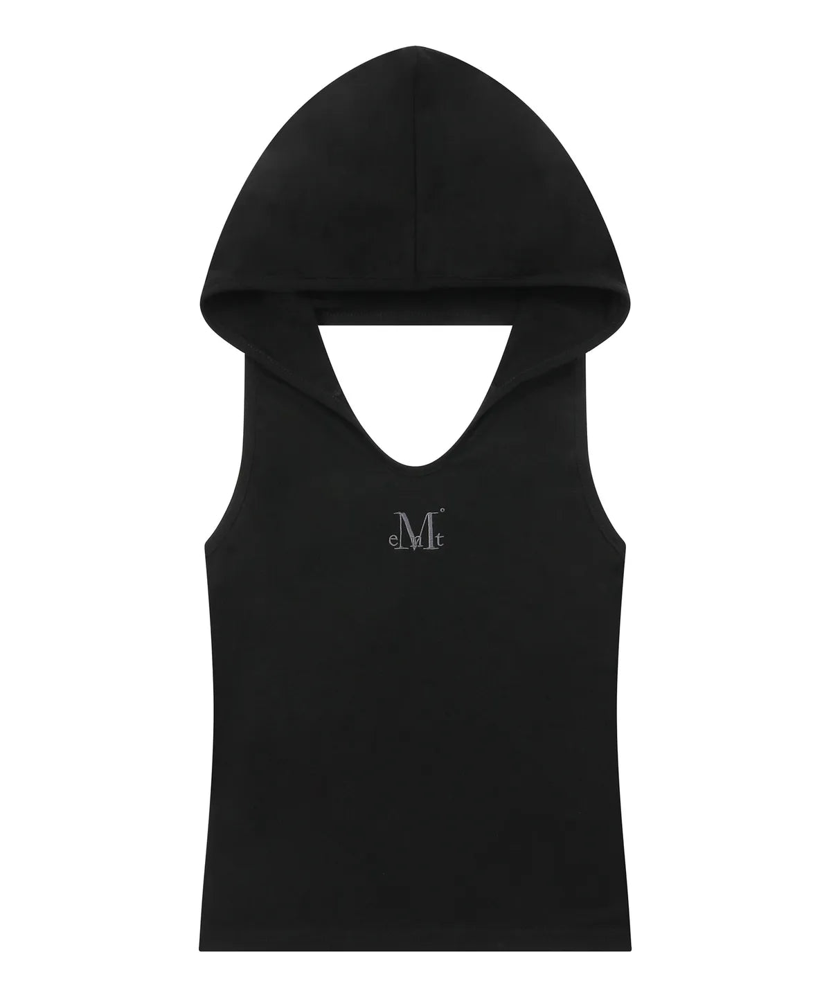Brand Week Sale -07.13 [Mucent] Hika Hooded Cropped Back Slit Sleeveless (2 Colors)