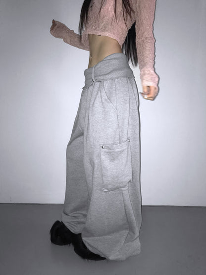 Folding Ring Studded Pants (2 Colours)