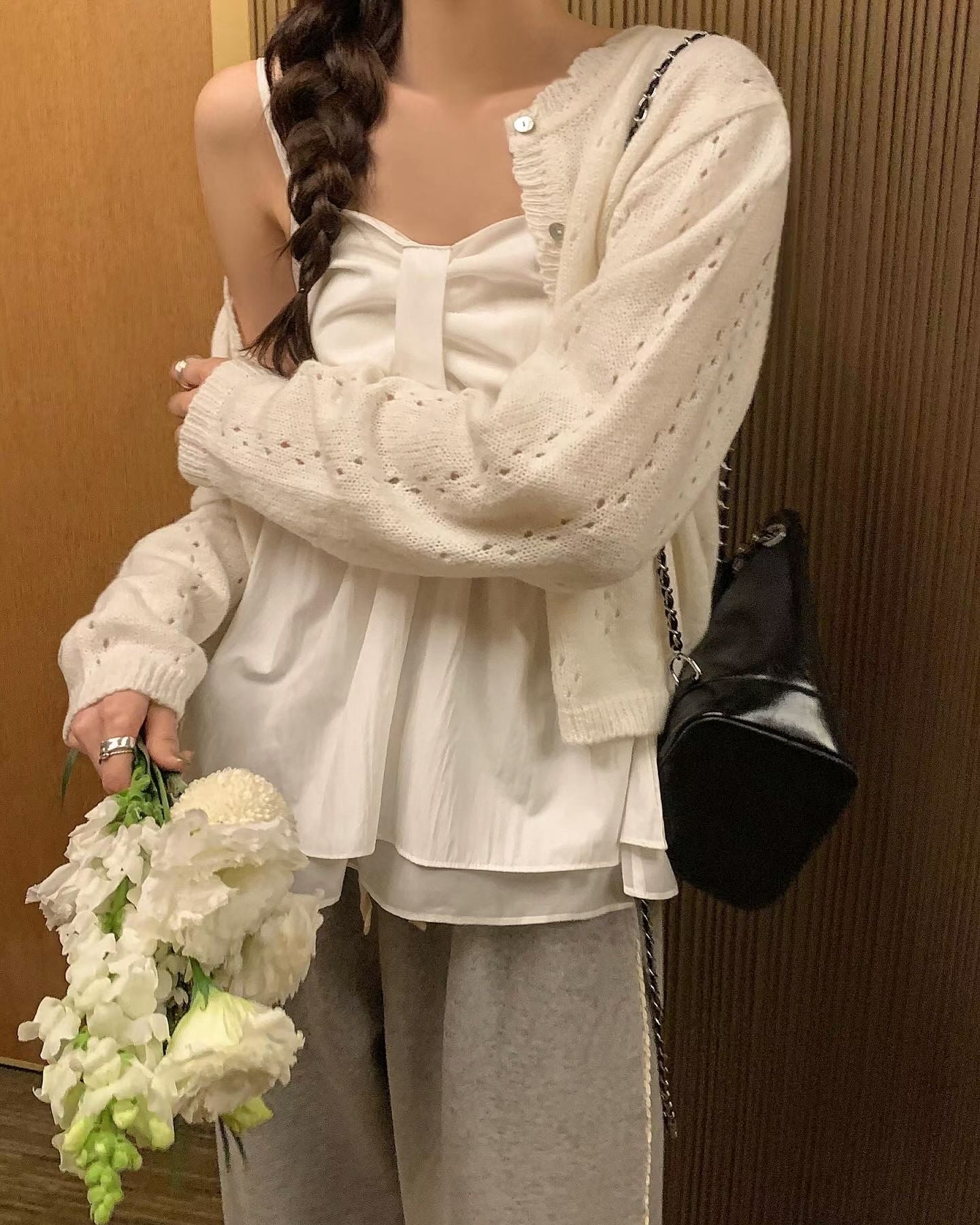 Super Cute!! Ribbon Chest Design Cami Top