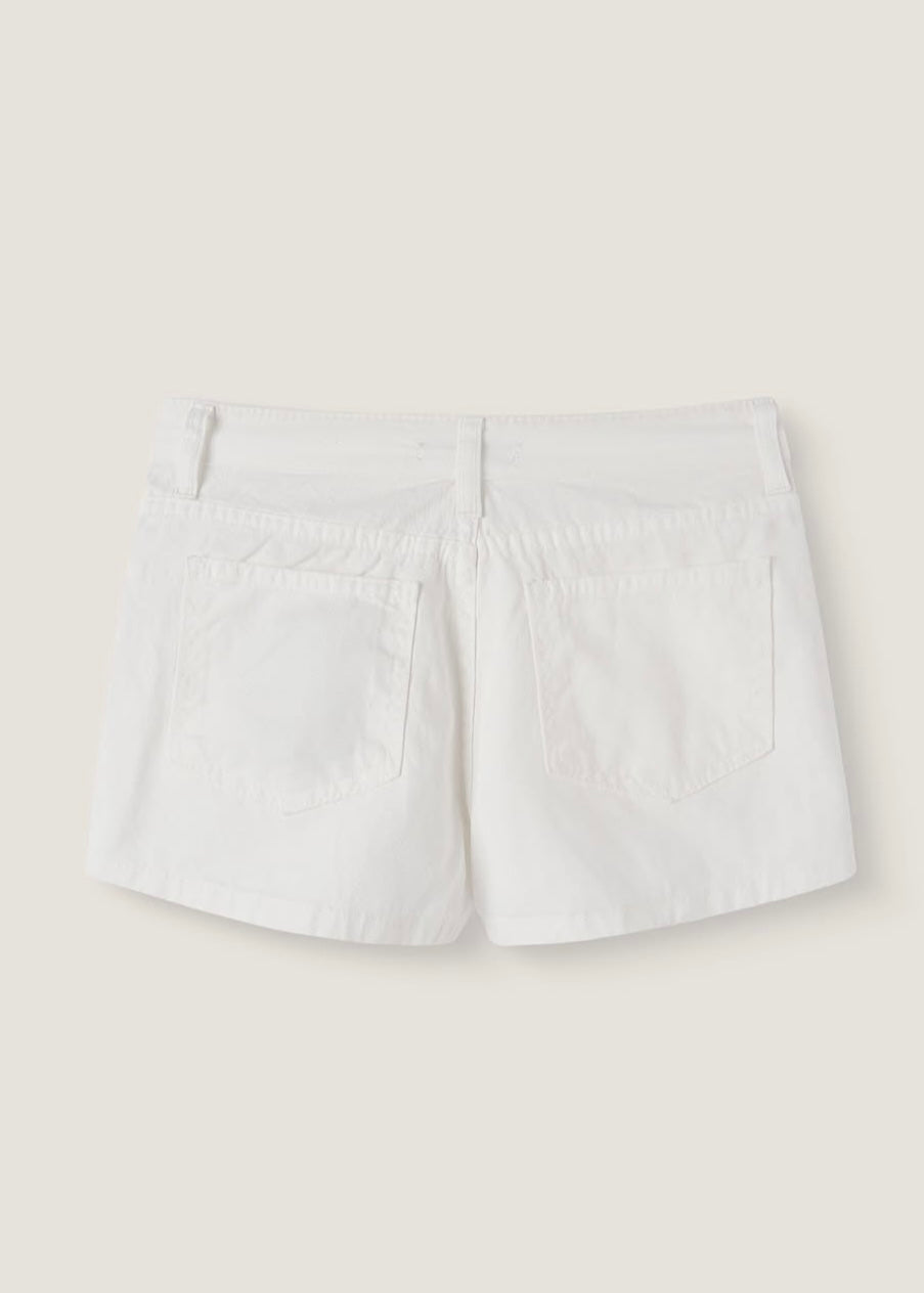 Stud-embellished Asymmetrical Wrap Shorts (2 Colours)
