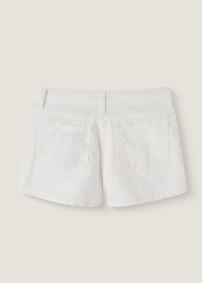 Stud-embellished Asymmetrical Wrap Shorts (2 Colours)