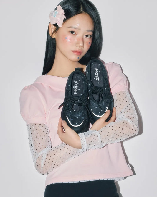 OTZ X YOUHEE PLATFORM BALLERINA STAR MARY JANE_BLACK