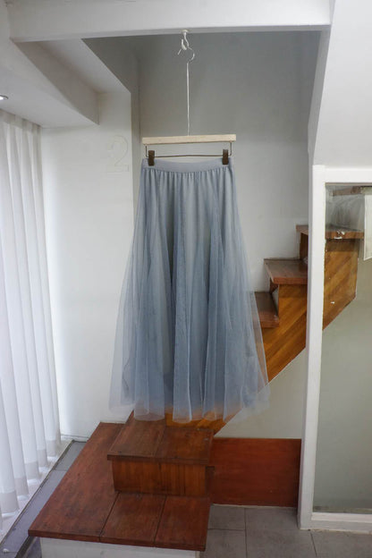 Two-piece chiffon skirt  (Grey/Black)