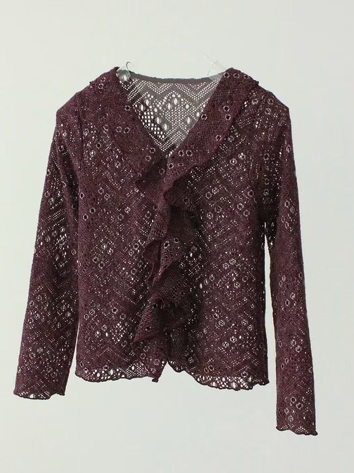 (Preorder) Ruffle Frill Cardigan