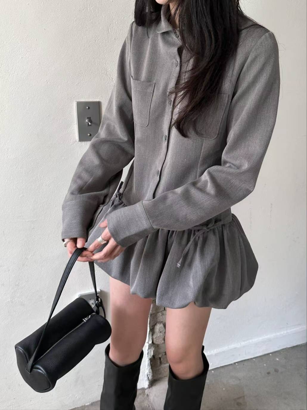 (DEC NEW) Puff Ribbon Dress