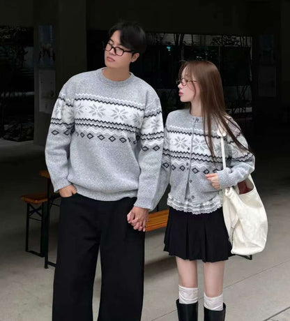 (Preorder) Unisex Snow Flower Knitwear