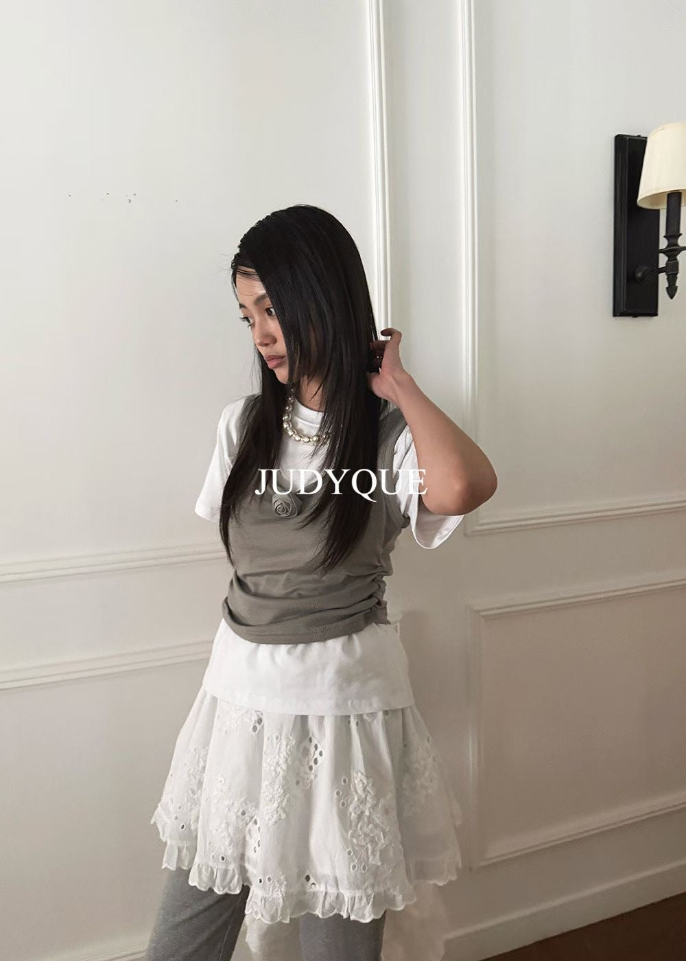 High End Vintage Rose Double Layer Top (3Colours)