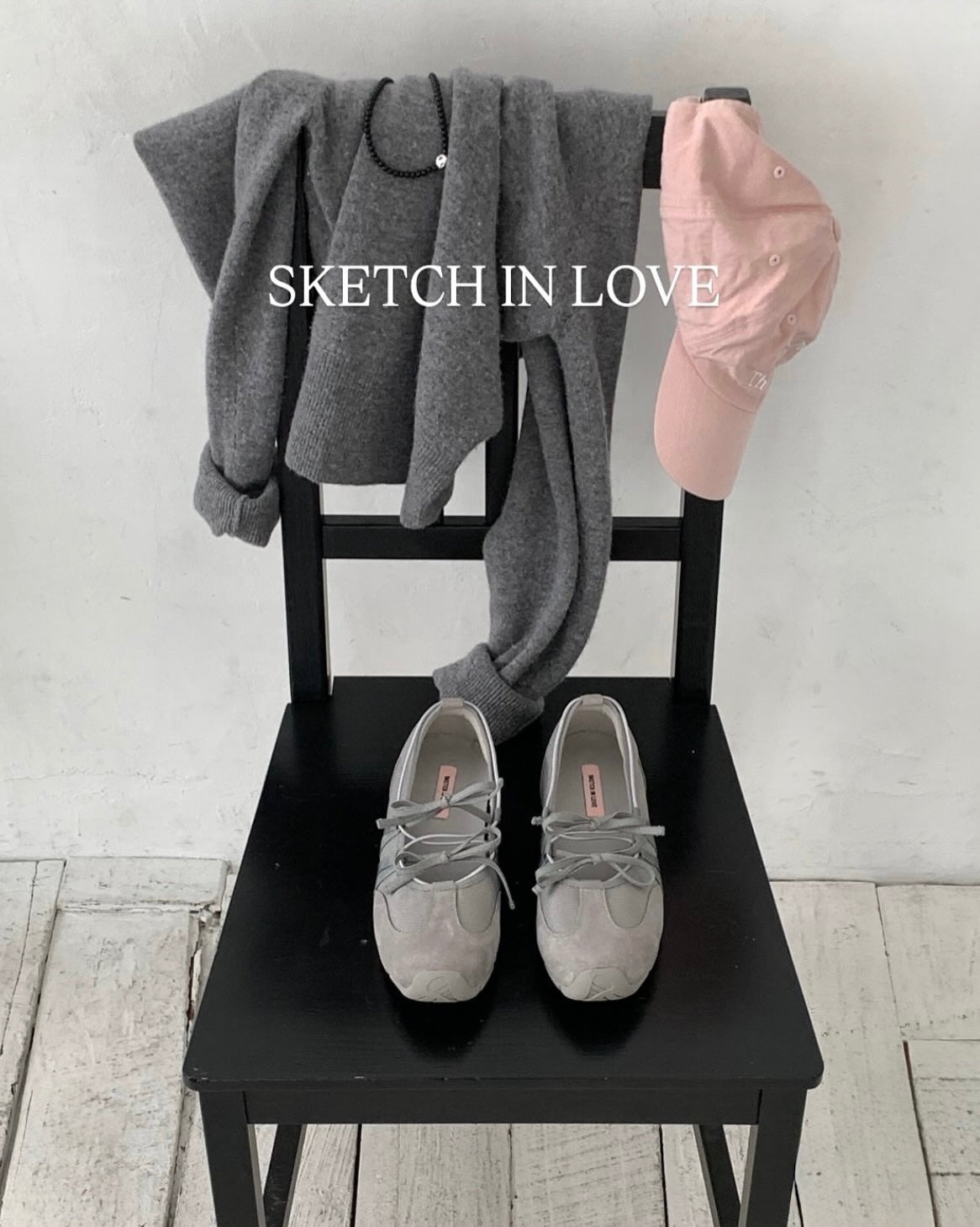 Ribbon Mood Sneakers (Grey)