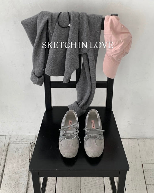 Ribbon Mood Sneakers (Grey)
