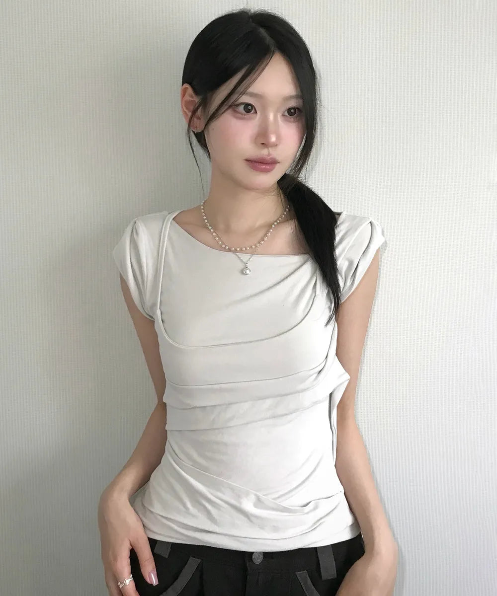 Musinsa Sale till 23/6! [FLAREUP] Layered Bustier T-Shirt (4 Colours)
