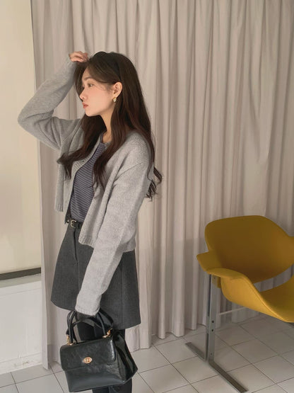 (Preorder) Pastel Dahlia Wool Cardigan