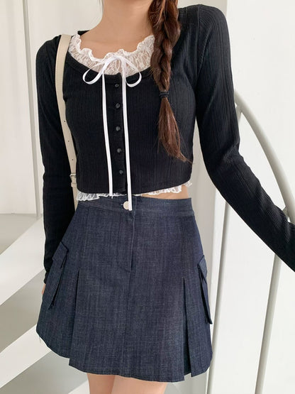 (Preorder) Lily Lace Knit Cardigan