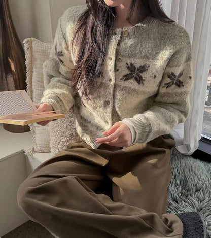 (CP LOOK) Winter Brush Knit Cardigan