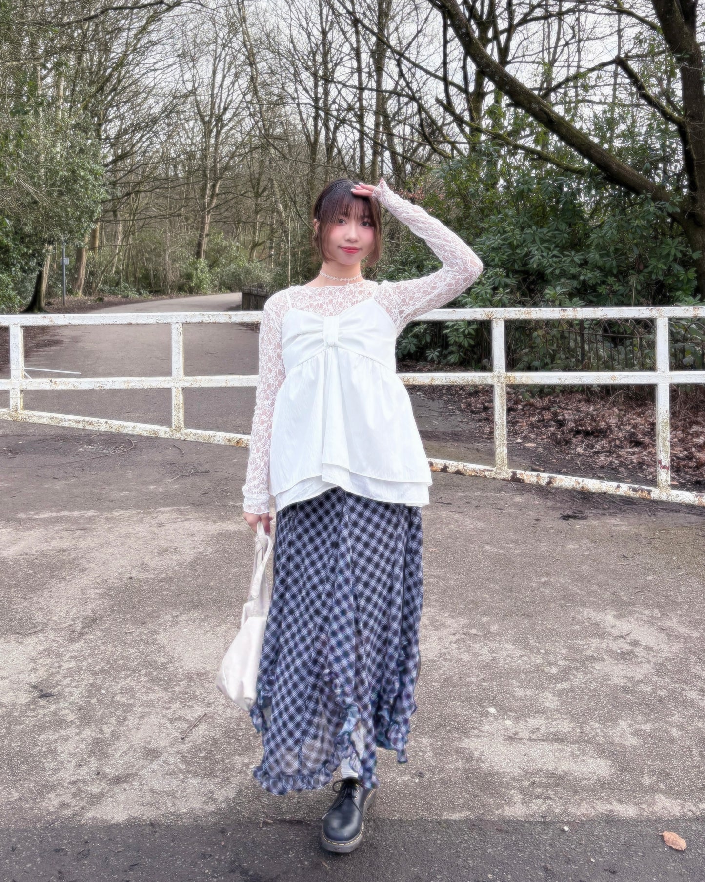 Super Cute!! Ribbon Chest Design Cami Top