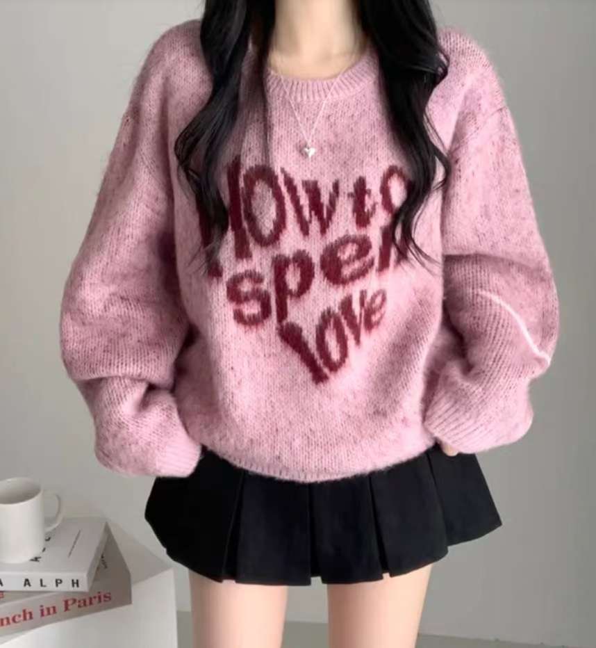 How to spell love sweater (2 Colours)