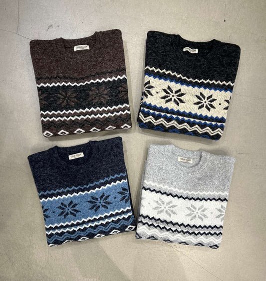 (Preorder) Unisex Snow Flower Knitwear