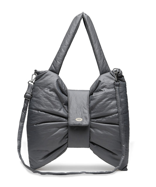 [Lime Like] Large Dewy Ribbon Bag Grey
