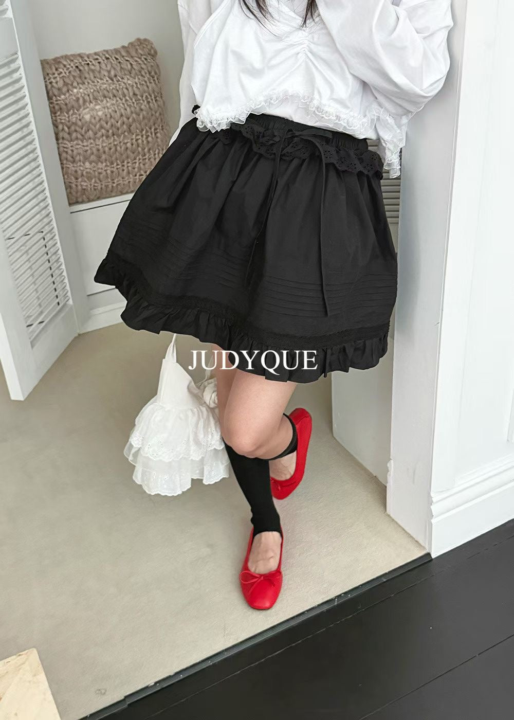 High End Coquette Ruffle Layered Floral Skirt