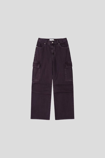 (Preorder) Unisex Men Deep-dyed Parachute Cargo Jeans