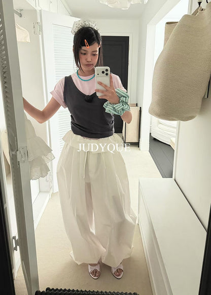 High End Vintage Rose Double Layer Top (3Colours)