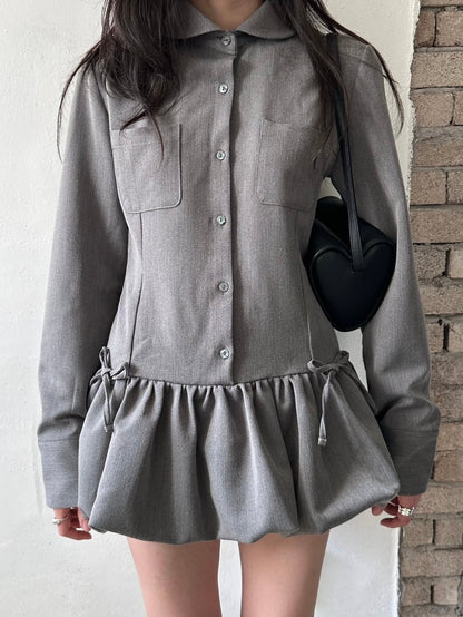 (DEC NEW) Puff Ribbon Dress