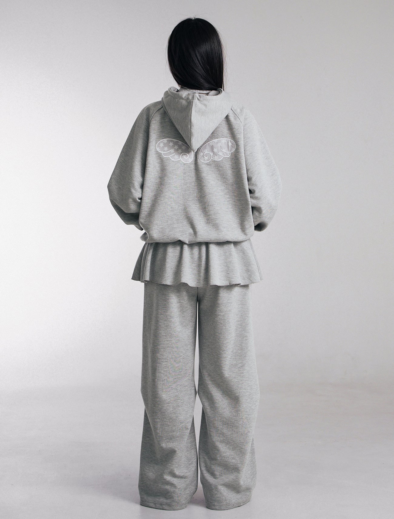 [LOOXP MADE] Flare banding layered skirt skirt pants