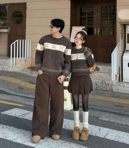 (CP LOOK) Unisex Winter Brush Knitwear