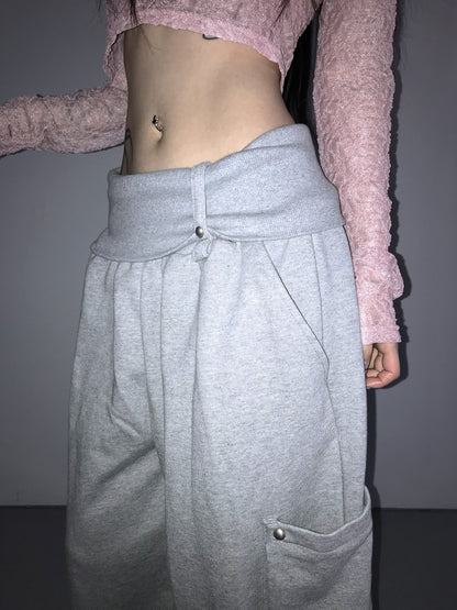 Folding Ring Studded Pants (2 Colours)