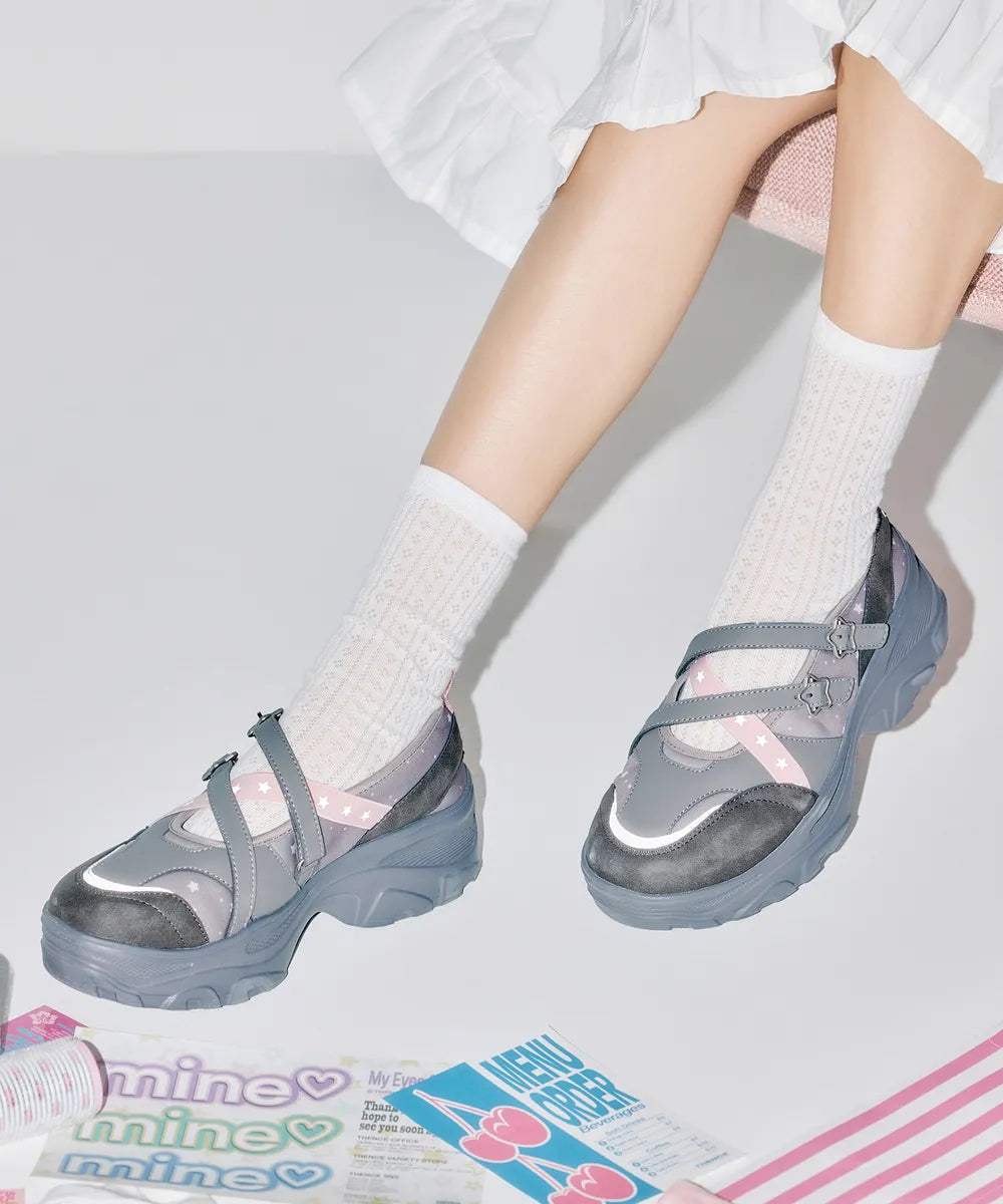 OTZ x YOUHEE LOMITA PLATFORM STAR MARYJANE SHOES_GREY