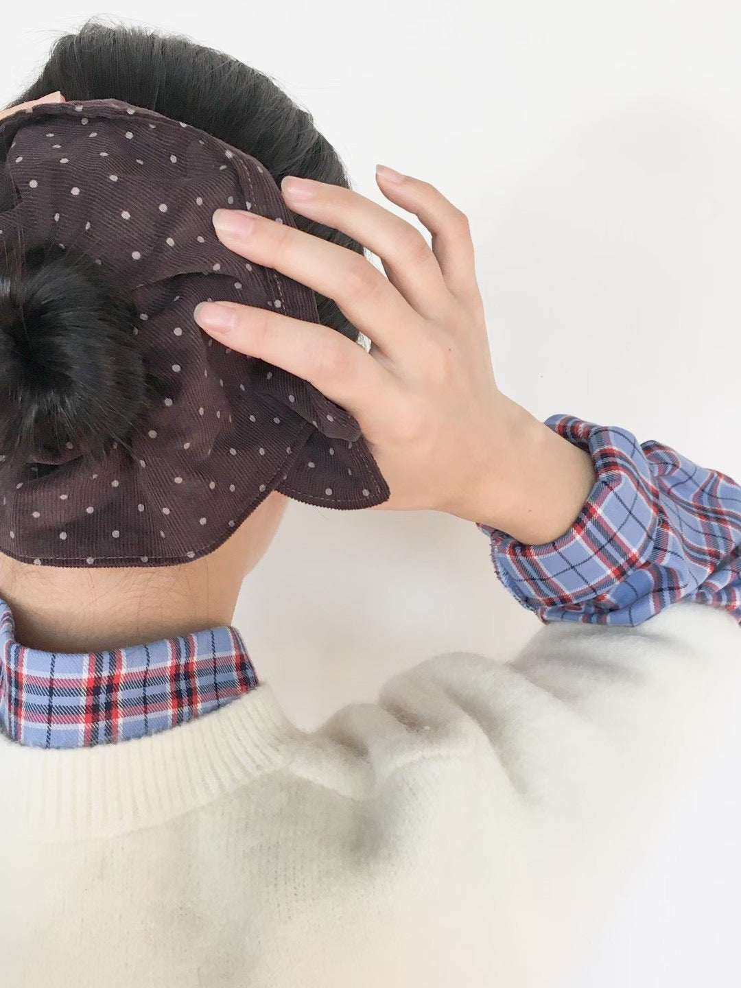 (XMAS PRESENT)  Half-Tight Square Scrunchie