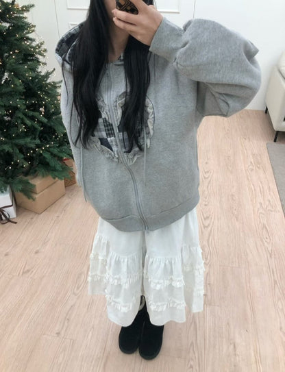 Heart Hoodie Zip Up Jacket