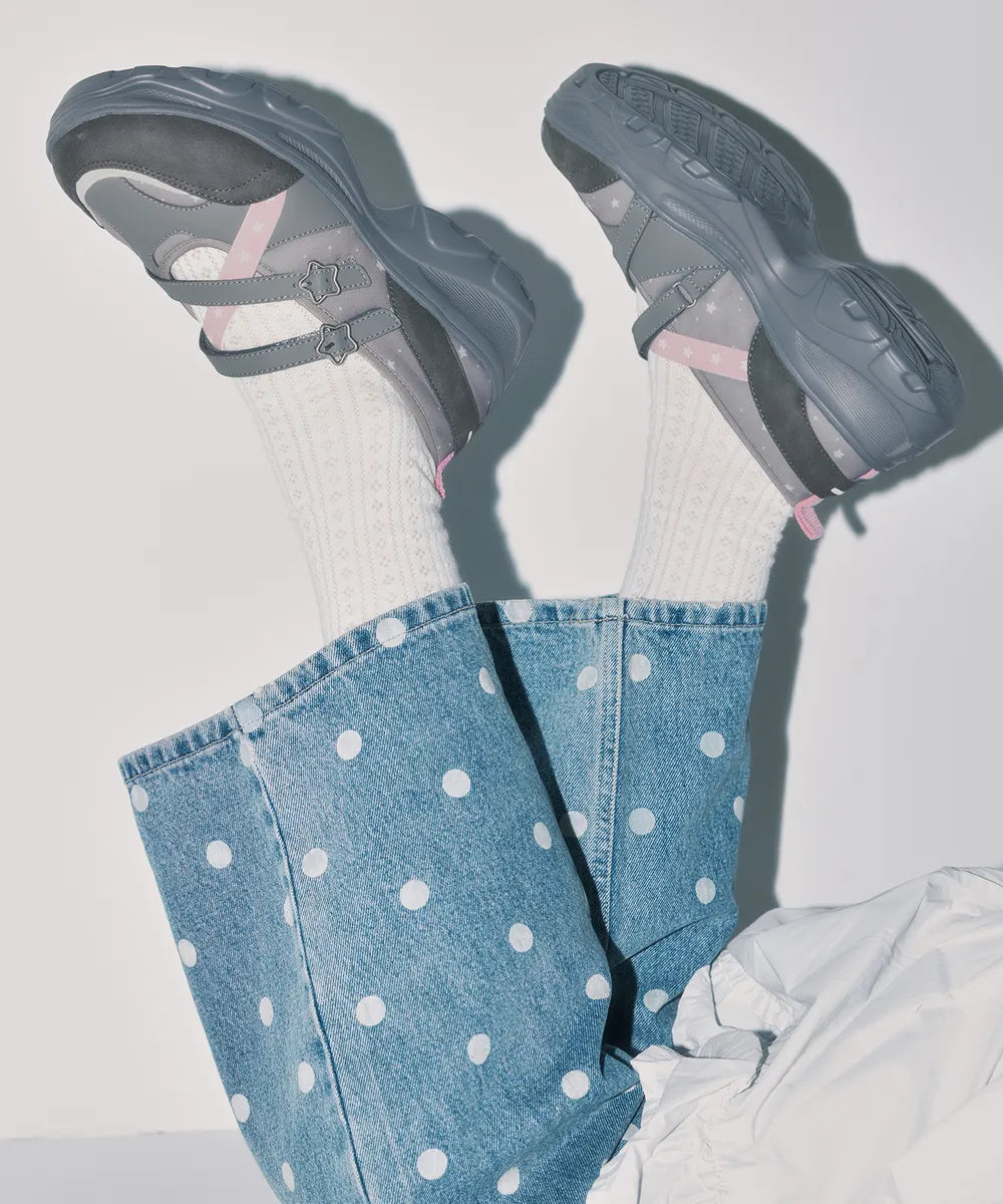 OTZ x YOUHEE LOMITA PLATFORM STAR MARYJANE SHOES_GREY