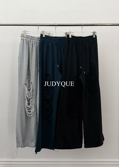 High End Damaged Lace Wide Fit Jogger Pants (3 Colours)