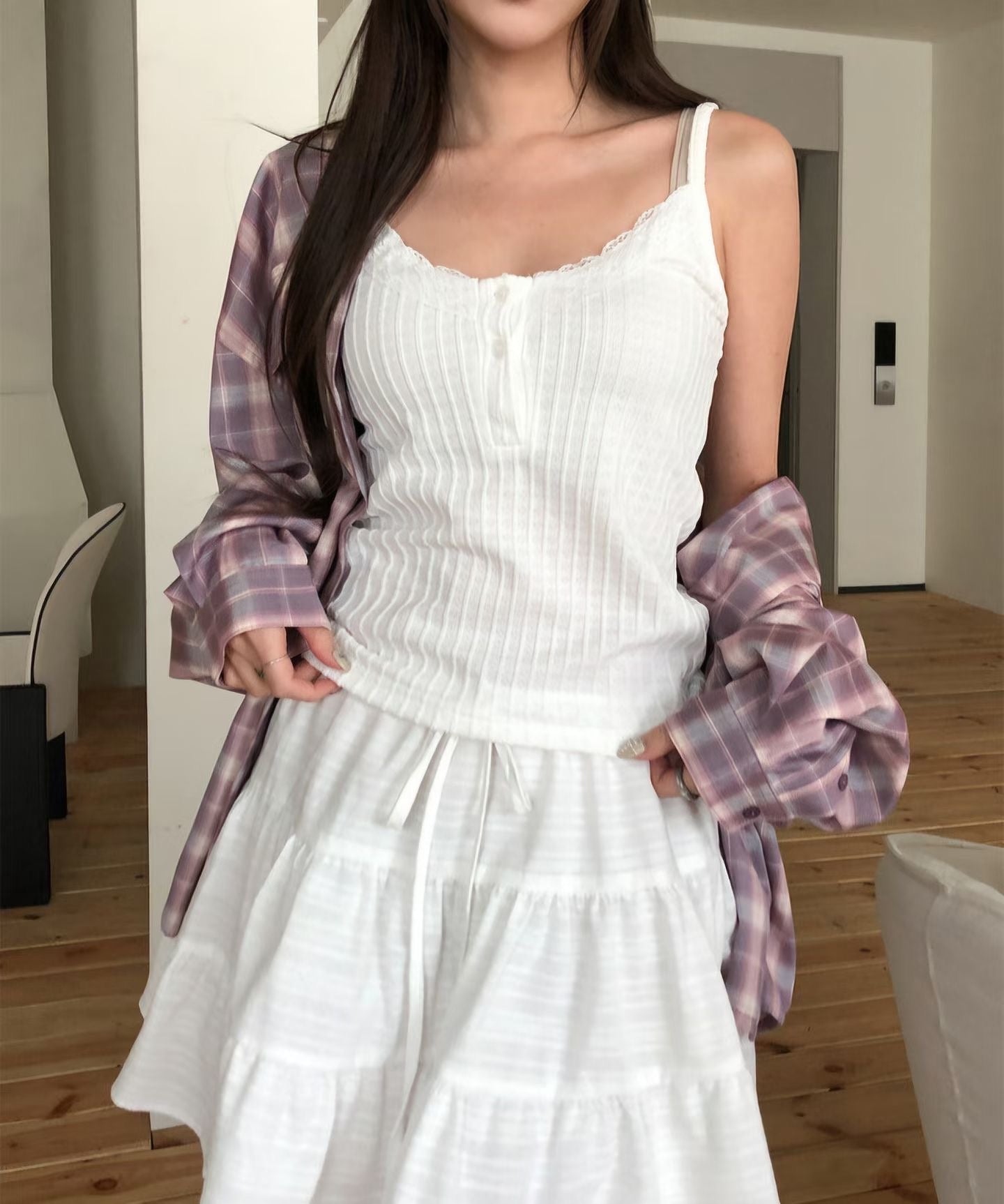 (Popular!!) Spring Sleeveless Lace Basic Tank Top