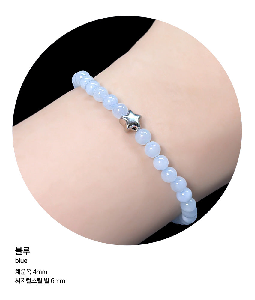 [Melting Heart Club]Melting Stone Star Bracelet (7 Colors)